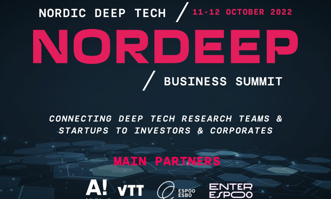 NORDEEP Nordic Deep Tech Business Summit 2022