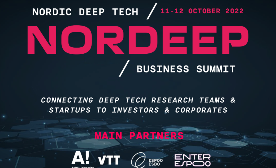 NORDEEP Nordic Deep Tech Business Summit 2022